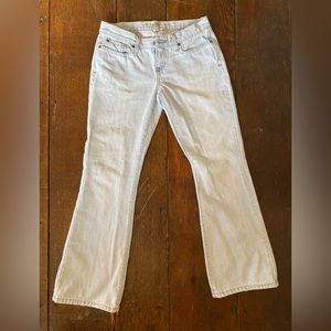 Abercrombie & Fitch Flare Jeans Y2K Light Wash Distressed Low Rise Madison 4S